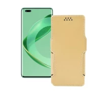 Купить - чехол для смартфона  Чехол-книга из экокожи для телефона Huawei nova 11 Pro Бежевый
