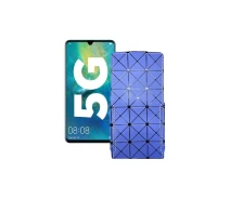 Купить - чехол для смартфона  Чехол-флип из экокожи для телефона Huawei Mate 20x 5G Синий ромб
