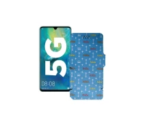 Купить - чехол для смартфона  Чехол-книга из экокожи для телефона Huawei Mate 20x 5G Фэшн голубой