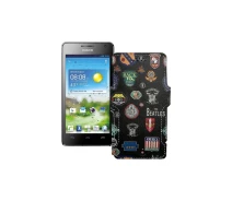 Купить - чехол для смартфона  Чехол-книга из экокожи для телефона Huawei Ascend G600 Битлз