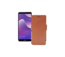 Купить - чехол для смартфона  Чехол-книга из экокожи для телефона Huawei Nova 2 lite Коричневый