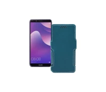 Купить - чехол для смартфона  Чехол-книга из экокожи для телефона Huawei Nova 2 lite Тм. Бирюзовый