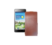 Купить - чехол для смартфона  Чехол-флип из экокожи для телефона Huawei Ascend G600 Коричневый