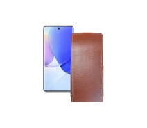 Купить - чехол для смартфона  Чехол-флип из экокожи для телефона Huawei Nova 9 Коричневый