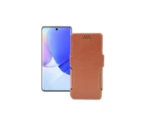 Купить - чехол для смартфона  Чехол-книга из экокожи для телефона Huawei Nova 9 Коричневый