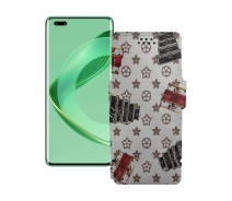 Купить - чехол для смартфона  Чехол-книга из экокожи для телефона Huawei nova 11 Pro Луи-Витон-белый