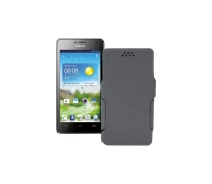 Купить - чехол для смартфона  Чехол-книга из экокожи для телефона Huawei Ascend G600 Серый