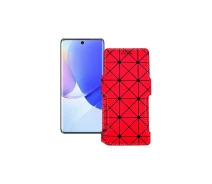 Купить - чехол для смартфона  Чехол-книга из экокожи для телефона Huawei Nova 9 Красный ромб