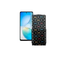 Купить - чехол для смартфона  Чехол-флип из экокожи для телефона Infinix Hot 12 Фэшн черный