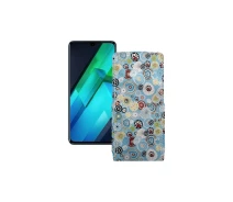 Купить - чехол для смартфона  Чехол-флип из экокожи для телефона Infinix Note 12 VIP Круги-цветные