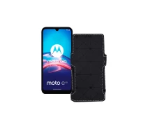 Купить - чехол для смартфона  Чехол-книга из экокожи для телефона Motorola Moto E6i Черный ромб