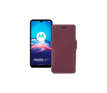 Купить - чехол для смартфона  Чехол-книга из экокожи для телефона Motorola Moto E6i Бордовый