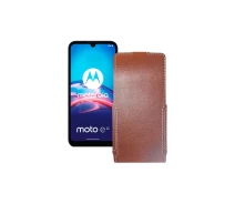 Купить - чехол для смартфона  Чехол-флип из экокожи для телефона Motorola Moto E6i Коричневый