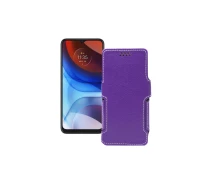 Купить - чехол для смартфона  Чехол-книга из экокожи для телефона Motorola Moto E7i Power Фиолетовый