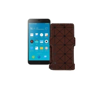 Купить - чехол для смартфона  Чехол-книга из экокожи для телефона Meizu M1 Note Коричневый ромб