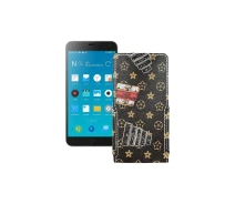 Купить - чехол для смартфона  Чехол-флип из экокожи для телефона Meizu M1 Note Луи-Витон-коричневый