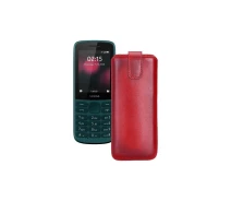 Купить - чехол для смартфона  Вытяжка из кожи для телефона Nokia 215 4G Красный