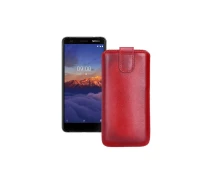 Купить - чехол для смартфона  Вытяжка из кожи для телефона Nokia 3.1a Красный