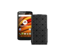 Купить - чехол для смартфона  Чехол-флип из экокожи для телефона Motorola Moto X Force (xt1580) Черный ромб