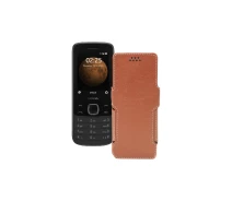 Купить - чехол для смартфона  Чехол-книга из экокожи для телефона Nokia 225 4G Коричневый