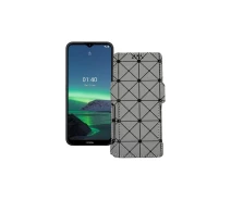 Купить - чехол для смартфона  Чехол-книга из экокожи для телефона Nokia 1.4 Серый ромб