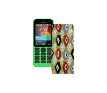 Купить - чехол для смартфона  Чехол-флип из экокожи для телефона Nokia 215 Камни-цветные