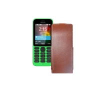 Купить - чехол для смартфона  Чехол-флип из экокожи для телефона Nokia 215 Коричневый
