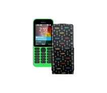 Купить - чехол для смартфона  Чехол-флип из экокожи для телефона Nokia 215 Фэшн черный