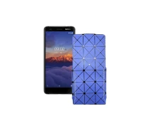 Купить - чехол для смартфона  Чехол-флип из экокожи для телефона Nokia 3.1a Синий ромб