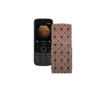 Купить - чехол для смартфона  Чехол-флип из экокожи для телефона Nokia 225 4G Коричневый ромб