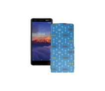 Купить - чехол для смартфона  Чехол-флип из экокожи для телефона Nokia 3.1a Фэшн голубой