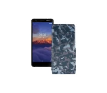 Купить - чехол для смартфона  Чехол-флип из экокожи для телефона Nokia 3.1a Хаки-синий