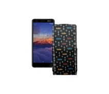 Купить - чехол для смартфона  Чехол-флип из экокожи для телефона Nokia 3.1a Фэшн черный