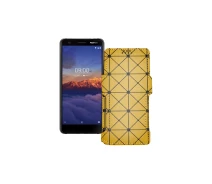 Купить - чехол для смартфона  Чехол-книга из экокожи для телефона Nokia 3.1a Золотой ромб