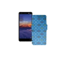 Купить - чехол для смартфона  Чехол-книга из экокожи для телефона Nokia 3.1a Фэшн голубой