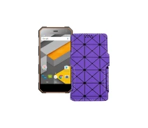 Купить - чехол для смартфона  Чехол-книга из экокожи для телефона Nomu S10 Pro Фиолетовый ромб