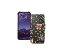 Купить - чехол для смартфона  Чехол-книга из экокожи для телефона Oukitel F150 b1 pro Луи-Витон-коричневый