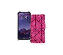 Купить - чехол для смартфона  Чехол-книга из экокожи для телефона Oukitel F150 b1 pro Розовый ромб