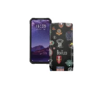 Купить - чехол для смартфона  Чехол-флип из экокожи для телефона Oukitel F150 b1 pro Битлз