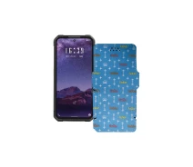 Купить - чехол для смартфона  Чехол-книга из экокожи для телефона Oukitel F150 b1 pro Фэшн голубой
