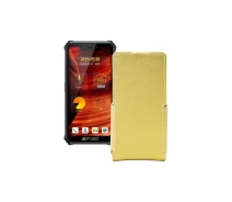Купить - чехол для смартфона  Чехол-флип из экокожи для телефона Oukitel F150 H2022 Золотой