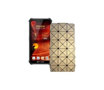 Купить - чехол для смартфона  Чехол-флип из экокожи для телефона Oukitel F150 H2022 Золотой ромб