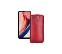 Купить - чехол для смартфона  Вытяжка из кожи для телефона Oukitel C31 Pro Красный