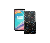 Купить - чехол для смартфона  Чехол-флип из экокожи для телефона OnePlus 5T Фэшн черный