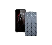 Купить - чехол для смартфона  Чехол-флип из экокожи для телефона Oukitel WP26 Серый ромб