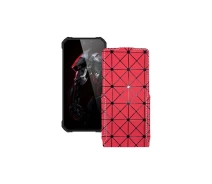 Купить - чехол для смартфона  Чехол-флип из экокожи для телефона Oukitel WP26 Красный ромб