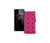 Купить - чехол для смартфона  Чехол-книга из экокожи для телефона Oukitel WP26 Розовый ромб