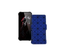Купить - чехол для смартфона  Чехол-книга из экокожи для телефона Oukitel WP26 Синий ромб