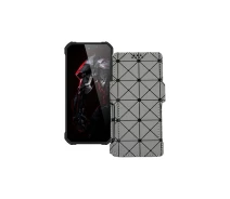 Купить - чехол для смартфона  Чехол-книга из экокожи для телефона Oukitel WP26 Серый ромб