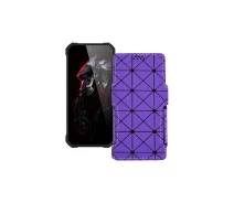 Купить - чехол для смартфона  Чехол-книга из экокожи для телефона Oukitel WP26 Фиолетовый ромб